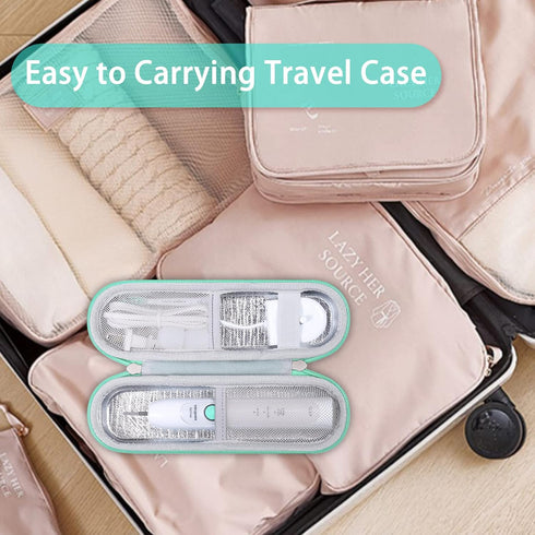 khanka Hard Electric Toothbrush Travel Case with 2 Pack Toothpaste Cap, Compatible with Philips Sonicare