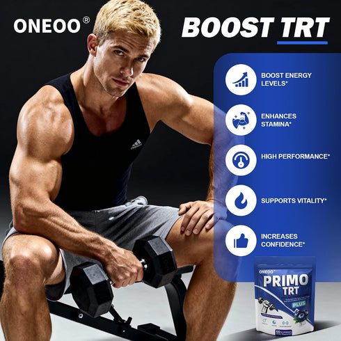 Oneoo Gummies, Gummies Gummy Primo TRT Official Primo TRT for Men, Maximum Strength Energy Support, Primo TRT Male
