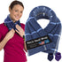 SunnyBay Microwave Heating Pad, Moist Hot or Cold Therapy Neck and Shoulder Wrap, 26x6 Inches, Ocean Blue