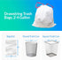 Reli. 2-4 Gallon Trash Bags Drawstring, 250 Count, Small Garbage Bags 4 Gallon - White Trash Can Liners
