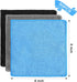Wash(6 6 Inch,Blue/Gray/Black,50 Tanlade Cleaning Cloth Dry Erase Cloth Cleaning Rags Reasonable Kitchen Towels