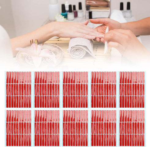 Nail Tip Display Tape, 10 Sheets Double Sided Adhesive Tape for Nail Art Accessories, Home & Salon Use