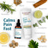 FRANKINCENSE & MYRRH Foot Pain Combo Pack - Foot Pain Relief Rubbing Oil (2 oz) and Intensive Foot Therapy Lotion (3 oz)