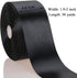 YASEO 2 Inch Black Solid Satin Ribbon, 50 Yards for Gift Wrapping, Floral Bouquets, Wedding Party Decoration