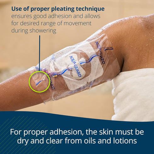 TIDI AquaGuard Sheet – 7” x 7” – Self-Adhesive Moisture Barrier, Shower Protection Sheet, 7 Sheets Per Package