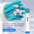 Replacement Heads for Oral B Braun - 16 PCS Floss Cross Sensitive Soft Electric Toothbrush Heads