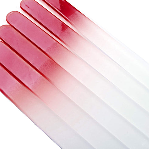 SIUSIO 30 Pack Professional Czech Crystal Glass Nail Files Buffer Manicure Tools Kit Set Gradient Rainbow Color for Nail polishing - The Best Emory Boards for Fingernail & Toenail Care (SIX Color)