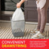Small Trash Bags 4 Gallon Drawstring - 57 White Unscented Garbage Bags | Plastic Trash Can Liners for Bathroom Cleaning