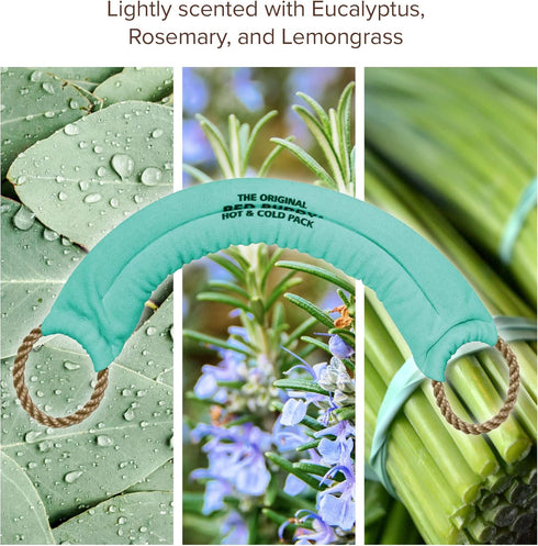 Bed Buddy Aromatherapy Heat Pad and Cooling Neck Wrap - Eucalyptus Scent for Sore Muscles