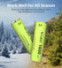 Kruta Ni-MH AA Rechargeable Batteries 1600mAh 1.2V for Garden Landscaping, Outdoor Solar Lights (8 Pack)