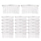 Lawie 20 Pack Silver Metal Side Hair Combs - 20 Teeth Wire Twist Clips for Wedding Bridal Veil, French Twist Updo