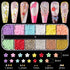 Mixed 3D Nail Art Gem Decoration Accessories Kit #1, Aurora Bear Bow Butterfly Starry AB Rhinestone Charm Jewelry