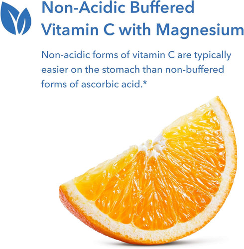 Allergy Research Group Magnesium Ascorbate Supplement, 1000mg Buffered Vitamin C, Immune Support, 100 Count