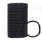 Large Braided Men's Hair Ties - Black Hair Bands for Longhairs, 12 Packs Durable Ponytail Ties for Thick and Thin Hair