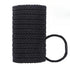 Large Braided Men's Hair Ties - Black Hair Bands for Longhairs, 12 Packs Durable Ponytail Ties for Thick and Thin Hair