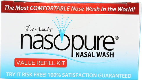 Nasopure Nasal Wash Value Refill Kit, “The Nicer Neti Pot” Sinus Wash Kit, 80 Salt Packets for Nasal Irrigation