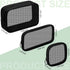 Weewooday 4 Pcs Mesh Makeup Bag, Travel Toiletry Pouch with Zipper, Black, Small, Large, Medium