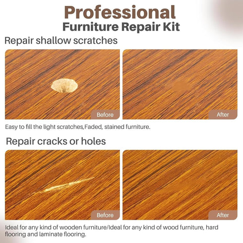 Farady Wood Laminate Vinyl Floor Furniture Repair Kit - 11 Colors Repair Wax Blocks for Wooden Floor, PVC, Vinyl