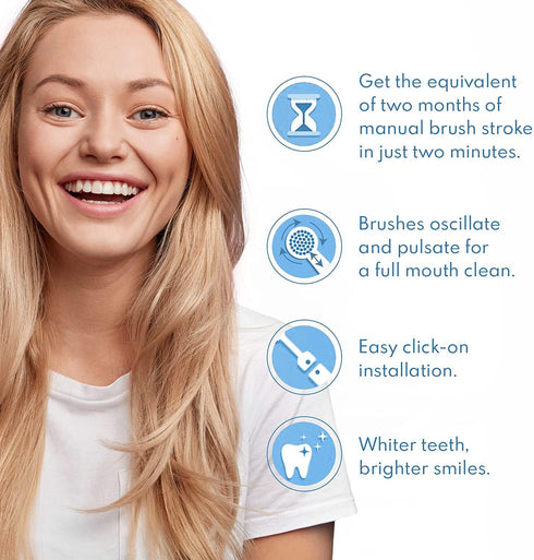 Oralb 1000 (16 Replacement Brush Heads Compatible with Oral B Electric Toothbrush Replacement Heads Precision Brush