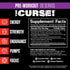 JNX SPORTS The Curse! Pre Workout Powder - Dark Grape 30 Servings | Boost Strength, Energy + Focus