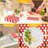 DYLIVeS 100 Pack Red and White Polka Dots Guest Towel Napkins, 3-Ply Disposable Dinner Napkins for Parties & Events