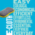 E-Cloth Washing Up Pad - Premium Microfiber Non-Scratch Kitchen Dish Scrubber Sponge, Yellow, 1 Pack