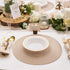 MATANA 25 Pack Plastic Bowls for Parties in White with Gold Rims, 7.5" Inch (12oz) Reusable for Events and Picnics