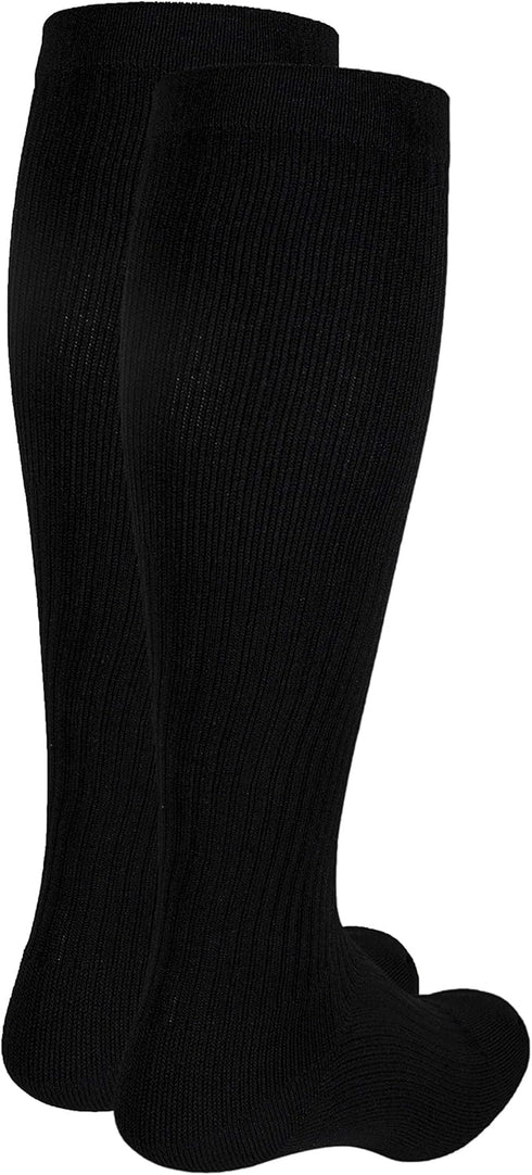 Truform 1934BL-S Compression Socks (20-30 mmHg, Men's Gym Socks, Knee High, Black, Small)