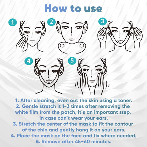 V Shaped Slimming Face Mask Double Chin Reducer, Anti Aging Firming Jawline Lifting Belt