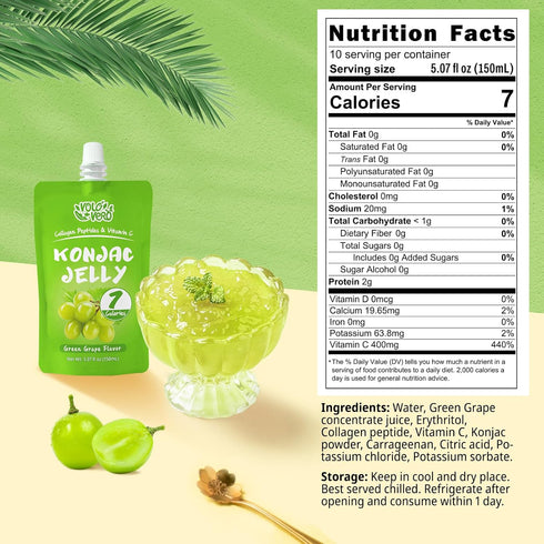 Pack, 7 20 Pack, 0 VOLO VERO Konjac Jelly Pouch Drinkable Variety Calories, Sugar, Gluten Free, Keto, Collagen Peptides