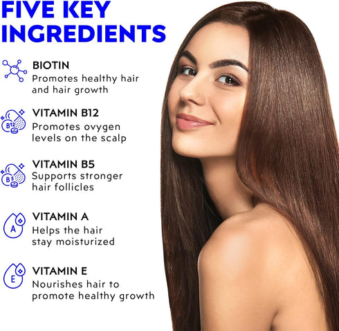 Elon Biotin Gummies for Hair Growth, 60 Count, 5000mcg Biotin for Hair, Skin, Nails, Cherry Flavored