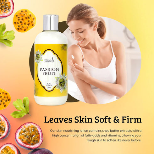 Scented Body Lotion for Women, Deep Moisturizing Hand Cream, Luxury Fragrance Gifts, 10oz (Passion Fruit)