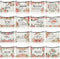 16 Pcs Inspirational Quotes Canvas Cosmetic Bag Bulk, Zipper Makeup Bags, Travel Toiletry Pouch Gift for Women Girls