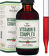 Double Wood Supplements Liquid Vitamin B Complex - 2 FL OZ Cherry Flavor, 2 Month Supply for Max Absorption