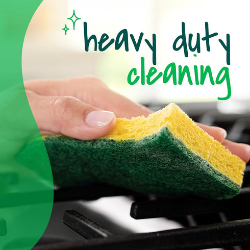 Scotch-Brite Heavy Duty Scrub Sponge, 24 Kitchen Sponges for Tough Messes, Lasts 3X Longer*