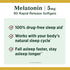 Nature's Bounty Melatonin 5mg 90 Softgels | 100% Drug Free Sleep Aid for Relaxation & Sleep Health