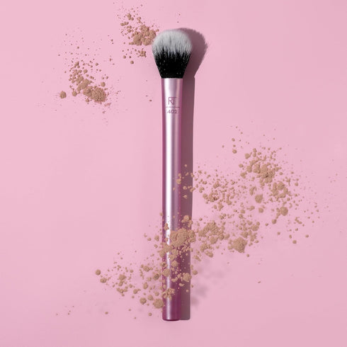 Real Techniques Makeup Setting Brush, 402 Brush for Setting Powder, Face Makeup, Synthetic & Cruelty-Free
