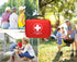 Compact First Aid Kit (228pcs) for Family Emergency Care, Waterproof EVA Case, Ideal for Car, Home, Camping