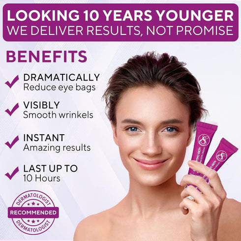 Instant Firm Eye Tightener Cream 12 ml for Under Eye Bags, Puffiness, and Fine Lines