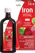 Huebner Iron Vital Liquid Iron Supply with Vitamin C, Vegan Dietary Supplement, 500 ml Bottle