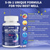 Melatonin 40 mg for Adults - Fast Dissolve & Chewable Sublingual Sleep Supplement with Vitamin D3 & MSM, 180 Servings