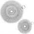 Cast Iron Skillet Cleaner Chainmail, 2 Pack Premium Stainless Steel Scrubber for Pans and Glassware