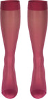 Truform Sheer Compression Stockings, 15-20 mmHg, Women's Knee High, Pink, X-Large