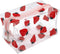 Cute Transparent Makeup Bag, Waterproof Toiletries Storage Bag, Large Capacity Portable Makeup Bag (Strawberry)