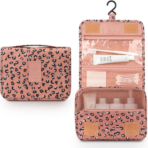 Mossio Hanging Toiletry Bag, Large Cosmetic Makeup Travel Organizer for Men & Women, Sturdy Hook
