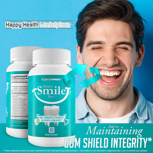 Smart Smile Pro - Our Best Oral Probiotics for Teeth and Gums, Dental Probiotics for Teeth Health Supplement