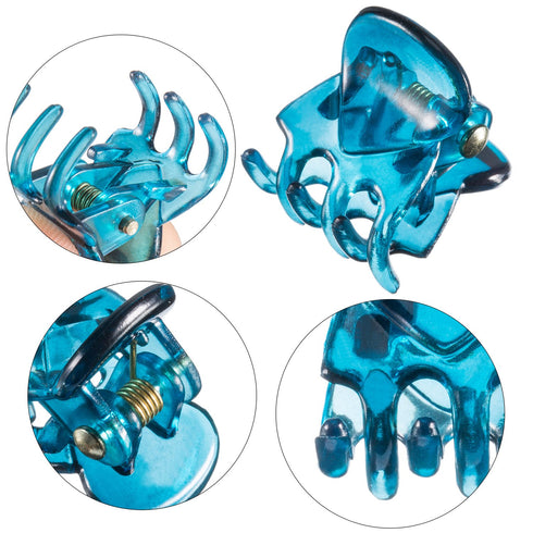 HOTOP 24 Pcs Mini Hair Clips - Small Non-Slip Plastic Jaw Clips for Girls and Women (Bright)