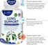 Lung Support Dietary Supplements, Herbal Breathing Support, 60 Capsules Non GMO for Lung Health