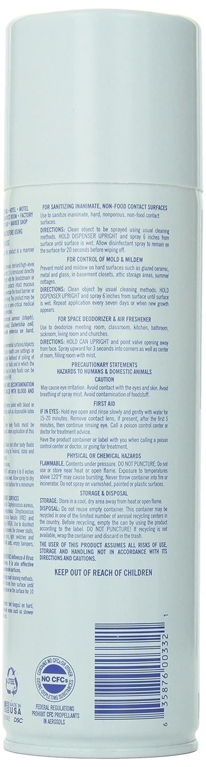Spray Disinfectant 16.5 Oz Can for Effective Cleaning