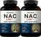 2 Pack NAC Supplement (N-Acetyl Cysteine) with Quercetin, 1,200mg Per Serving, 480 Capsules for Immune, Liver, & Lung